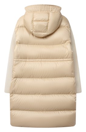Детское пуховик katife MONCLER ENFANT светло-бежевого цвета по цене 91500 руб., арт. G2-954-1C534-10-53048/12-14A | Фото 2 Детское пуховик katife MONCLER ENFANT светло-бежевого цвета, арт. G2-954-1C534-10-53048/12-14A | Фото 2 (Рукава: Длинные; Материал внешний: Синтетический материал; Материал подклада: Синтетический материал; Материал утеплителя: Пух и перо; Девочки Кросс-КТ: Пуховик-верхняя одежда; Длина (верхняя одежда): Длинные; Кросс-КТ: Сезон: зима; Ростовка одежда: 12 лет | 152 см, 16 лет | 164 см)