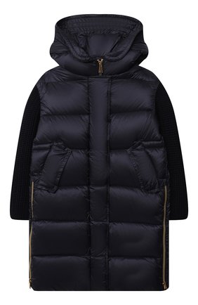 Детское пуховик katife MONCLER ENFANT темно-синего цвета по цене 75100 руб., арт. G2-954-1C534-10-53048/4-6A | Фото 1 Детское пуховик katife MONCLER ENFANT темно-синего цвета, арт. G2-954-1C534-10-53048/4-6A | Фото 1 (Рукава: Длинные; Материал подклада: Синтетический материал; Материал внешний: Синтетический материал; Девочки Кросс-КТ: Пуховик-верхняя одежда; Материал утеплителя: Пух и перо; Длина (верхняя одежда): Длинные; Кросс-КТ: Сезон: зима; Ростовка одежда: 4 года | 104 см, 5 лет | 110 см, 6 лет | 116 см)