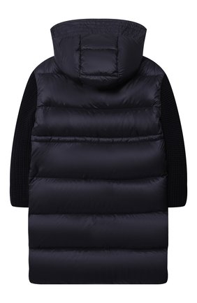 Детское пуховик katife MONCLER ENFANT темно-синего цвета по цене 75100 руб., арт. G2-954-1C534-10-53048/4-6A | Фото 2 Детское пуховик katife MONCLER ENFANT темно-синего цвета, арт. G2-954-1C534-10-53048/4-6A | Фото 2 (Рукава: Длинные; Материал подклада: Синтетический материал; Материал внешний: Синтетический материал; Девочки Кросс-КТ: Пуховик-верхняя одежда; Материал утеплителя: Пух и перо; Длина (верхняя одежда): Длинные; Кросс-КТ: Сезон: зима; Ростовка одежда: 4 года | 104 см, 5 лет | 110 см, 6 лет | 116 см)
