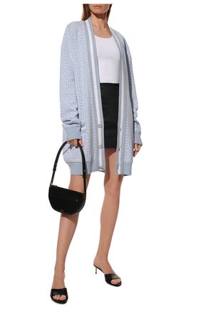 Женский кардиган из шерсти и льна BALMAIN светло-голубого цвета по цене 159500 руб., арт. WH1K0010/K020 | Фото 2 Женский кардиган из шерсти и льна BALMAIN светло-голубого цвета, арт. WH1K0010/K020 | Фото 2 (Материал внешний: Лен, Шерсть; Рукава: Длинные; Стили: Романтичный; Длина (для топов): Удлиненные; Женское Кросс-КТ: кардиган-трикотаж)