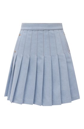 Женская джинсовая юбка BALMAIN голубого цвета по цене 86150 руб., арт. WF1LB250/D132 | Фото 1 Женская джинсовая юбка BALMAIN голубого цвета, арт. WF1LB250/D132 | Фото 1 (Длина Ж (юбки, платья, шорты): Мини; Материал внешний: Синтетический материал, Хлопок; Стили: Романтичный; Женское Кросс-КТ: Юбка-одежда; Кросс-КТ: Деним)