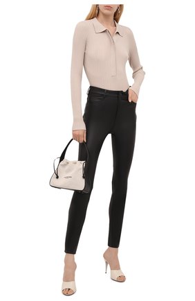 Женские кожаные брюки DROME черного цвета по цене 79950 руб., арт. DPD1590VP/D1835P | Фото 2 Женские кожаные брюки DROME черного цвета, арт. DPD1590VP/D1835P | Фото 2