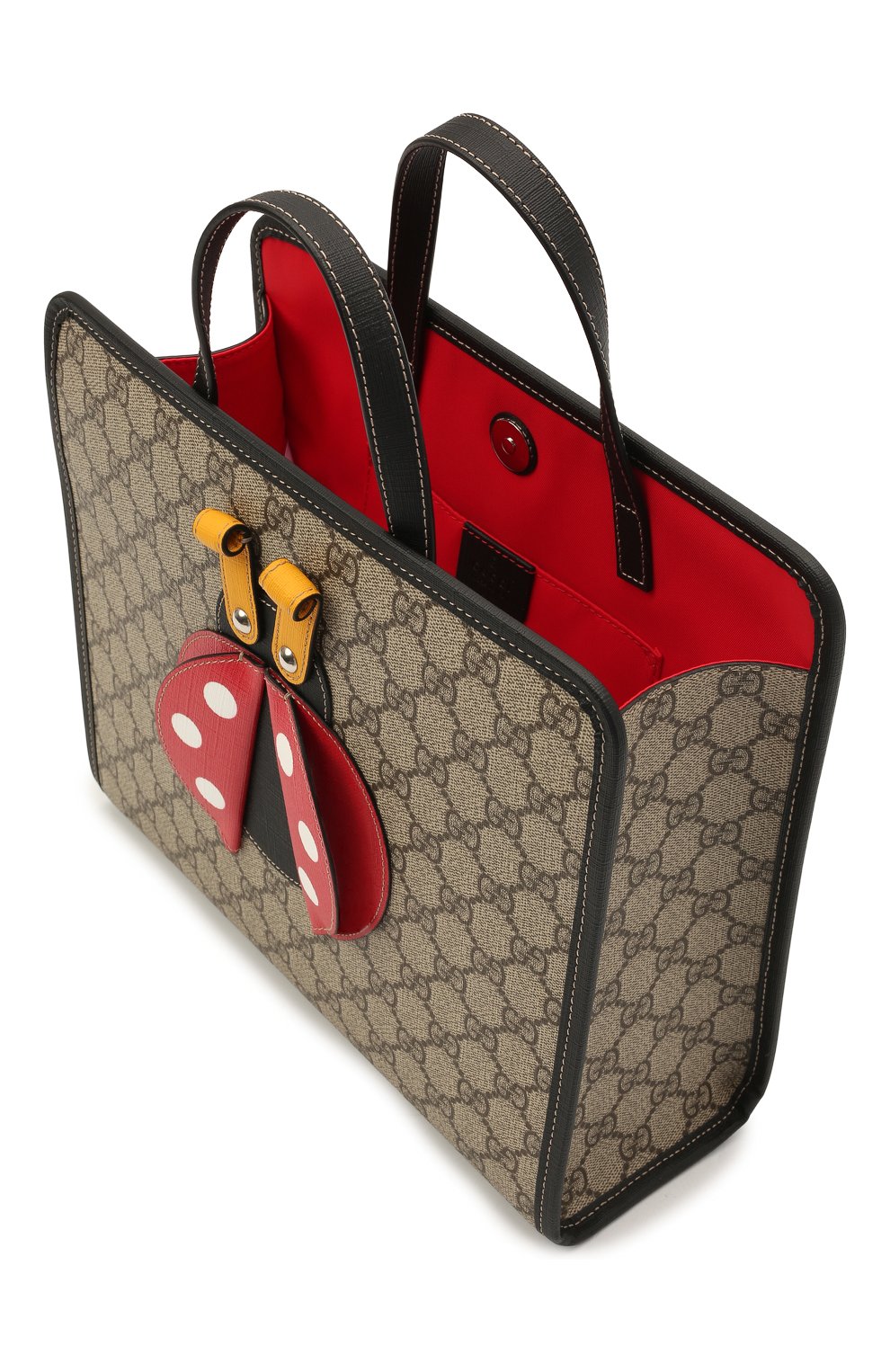 Детская сумка GUCCI бежевого цвета по цене 57100 руб., арт. 664083/20QBN | Фото 3 Детская сумка GUCCI бежевого цвета, арт. 664083/20QBN | Фото 3 (Материал: Экокожа)