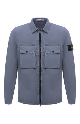 Мужская хлопковая куртка STONE ISLAND синего цвета по цене 29950 руб., арт. 7515113WN | Фото 1 Мужская хлопковая куртка STONE ISLAND синего цвета, арт. 7515113WN | Фото 1
