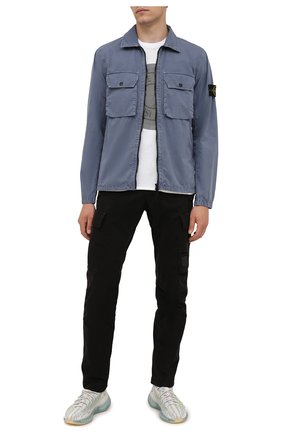 Мужская хлопковая куртка STONE ISLAND синего цвета по цене 29950 руб., арт. 7515113WN | Фото 2 Мужская хлопковая куртка STONE ISLAND синего цвета, арт. 7515113WN | Фото 2