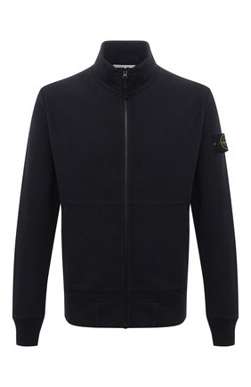 Мужской хлопковая толстовка STONE ISLAND темно-синего цвета по цене 23150 руб., арт. 751566120 | Фото 1 Мужской хлопковая толстовка STONE ISLAND темно-синего цвета, арт. 751566120 | Фото 1