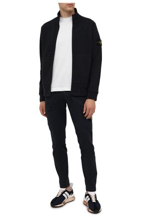 Мужской хлопковая толстовка STONE ISLAND темно-синего цвета по цене 23150 руб., арт. 751566120 | Фото 2 Мужской хлопковая толстовка STONE ISLAND темно-синего цвета, арт. 751566120 | Фото 2