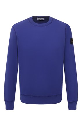 Мужской хлопковый свитшот STONE ISLAND синего цвета по цене 19500 руб., арт. 751563020 | Фото 1 Мужской хлопковый свитшот STONE ISLAND синего цвета, арт. 751563020 | Фото 1