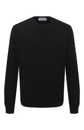 Мужской хлопковый свитшот STONE ISLAND черного цвета по цене 19500 руб., арт. 751563020 | Фото 1 Мужской хлопковый свитшот STONE ISLAND черного цвета, арт. 751563020 | Фото 1