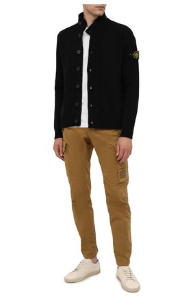 Мужской шерстяной кардиган STONE ISLAND черного цвета по цене 34850 руб., арт. 7515547A3 | Фото 2 Мужской шерстяной кардиган STONE ISLAND черного цвета, арт. 7515547A3 | Фото 2