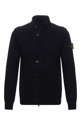 Мужской шерстяной кардиган STONE ISLAND темно-синего цвета по цене 34850 руб., арт. 7515547A3 | Фото 1 Мужской шерстяной кардиган STONE ISLAND темно-синего цвета, арт. 7515547A3 | Фото 1