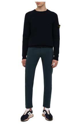 Мужской шерстяной джемпер STONE ISLAND темно-синего цвета по цене 24350 руб., арт. 7515505A3 | Фото 2 Мужской шерстяной джемпер STONE ISLAND темно-синего цвета, арт. 7515505A3 | Фото 2