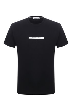 Мужская хлопковая футболка STONE ISLAND темно-синего цвета по цене 10950 руб., арт. 75152NS84 | Фото 1 Мужская хлопковая футболка STONE ISLAND темно-синего цвета, арт. 75152NS84 | Фото 1