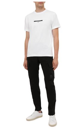 Мужская хлопковая футболка STONE ISLAND белого цвета по цене 10950 руб., арт. 75152NS84 | Фото 2 Мужская хлопковая футболка STONE ISLAND белого цвета, арт. 75152NS84 | Фото 2