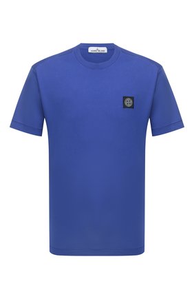 Мужская хлопковая футболка STONE ISLAND синего цвета по цене 10500 руб., арт. 751524113 | Фото 1 Мужская хлопковая футболка STONE ISLAND синего цвета, арт. 751524113 | Фото 1