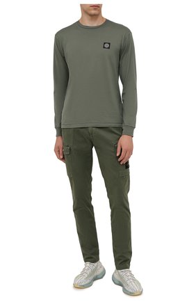 Мужская хлопковый лонгслив STONE ISLAND хаки цвета по цене 12400 руб., арт. 751522713 | Фото 2 Мужская хлопковый лонгслив STONE ISLAND хаки цвета, арт. 751522713 | Фото 2