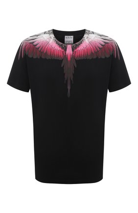 Мужская хлопковая футболка MARCELO BURLON черного цвета по цене 19250 руб., арт. CMAA018F21JER001 | Фото 1 Мужская хлопковая футболка MARCELO BURLON черного цвета, арт. CMAA018F21JER001 | Фото 1