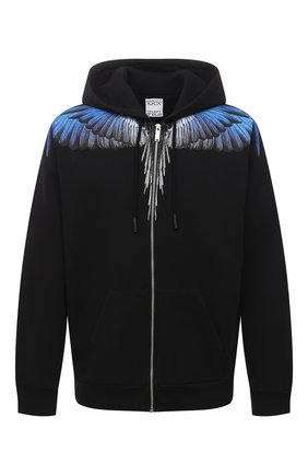 Мужской хлопковая толстовка MARCELO BURLON черного цвета по цене 37200 руб., арт. CMBE001F21FLE001 | Фото 1 Мужской хлопковая толстовка MARCELO BURLON черного цвета, арт. CMBE001F21FLE001 | Фото 1