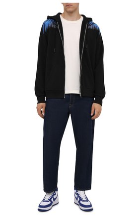 Мужской хлопковая толстовка MARCELO BURLON черного цвета по цене 37200 руб., арт. CMBE001F21FLE001 | Фото 2 Мужской хлопковая толстовка MARCELO BURLON черного цвета, арт. CMBE001F21FLE001 | Фото 2