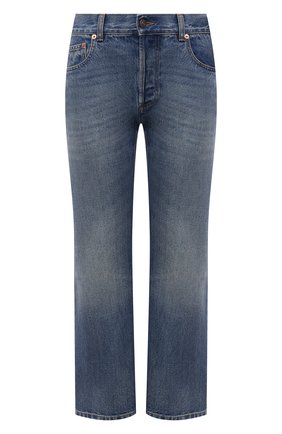 Женские джинсы GUCCI синего цвета по цене 54600 руб., арт. 628919/XDB0J | Фото 1 Женские джинсы GUCCI синего цвета, арт. 628919/XDB0J | Фото 1 (Длина (брюки, джинсы): Стандартные; Материал внешний: Хлопок; Силуэт Ж (брюки и джинсы): Расклешенные; Стили: Кэжуэл; Кросс-КТ: Деним; Детали: Потертости)