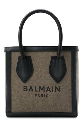 Женская сумка-шопер b-army BALMAIN хаки цвета по цене 59950 руб., арт. WN1FA660/TCPY | Фото 1 Женская сумка-шопер b-army BALMAIN хаки цвета, арт. WN1FA660/TCPY | Фото 1