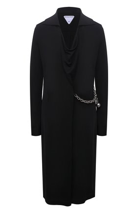 Женское платье из вискозы BOTTEGA VENETA черного цвета по цене 212500 руб., арт. 665888/V0X10 | Фото 1