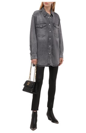 Женская джинсовая рубашка ISABEL MARANT ETOILE серого цвета по цене 33700 руб., арт. CH0749-21A019E/TANIA | Фото 2 Женская джинсовая рубашка ISABEL MARANT ETOILE серого цвета, арт. CH0749-21A019E/TANIA | Фото 2 (Материал внешний: Лиоцелл, Растительное волокно; Рукава: Длинные; Принт: Без принта; Кросс-КТ: Деним; Длина (для топов): Удлиненные; Стили: Гранж; Женское Кросс-КТ: Рубашка-одежда)