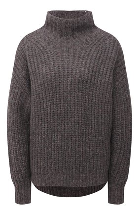 Женский шерстяной свитер ISABEL MARANT темно-серого цвета по цене 52600 руб., арт. PU1413-21A038I/IRIS | Фото 1 Женский шерстяной свитер ISABEL MARANT темно-серого цвета, арт. PU1413-21A038I/IRIS | Фото 1