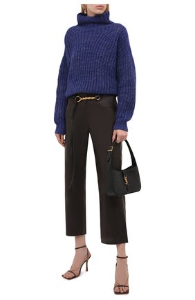 Женский шерстяной свитер ISABEL MARANT синего цвета по цене 52600 руб., арт. PU1413-21A038I/IRIS | Фото 2 Женский шерстяной свитер ISABEL MARANT синего цвета, арт. PU1413-21A038I/IRIS | Фото 2