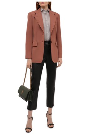 Женская рубашка GIORGIO ARMANI бежевого цвета по цене 82550 руб., арт. 1WHCC01L/T00NW | Фото 2 Женская рубашка GIORGIO ARMANI бежевого цвета, арт. 1WHCC01L/T00NW | Фото 2