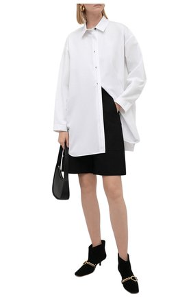 Женские замшевые ботильоны JW ANDERSON черного цвета по цене 59950 руб., арт. ANW37011A/14015 | Фото 2 Женские замшевые ботильоны JW ANDERSON черного цвета, арт. ANW37011A/14015 | Фото 2
