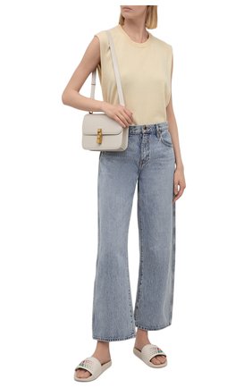 Женские кожаные шлепанцы pursuit GUCCI кремвого цвета по цене 35900 руб., арт. 663601/DIR00 | Фото 2 Женские кожаные шлепанцы pursuit GUCCI кремвого цвета, арт. 663601/DIR00 | Фото 2