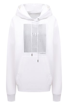 Женский хлопковое худи HELMUT LANG белого цвета по цене 27300 руб., арт. L05HW524 | Фото 1 Женский хлопковое худи HELMUT LANG белого цвета, арт. L05HW524 | Фото 1