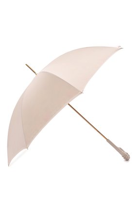 Женский зонт-трость PASOTTI OMBRELLI кремвого цвета, арт. 189/RAS0 57982/11/A35 | Фото 2 (Материал: Текстиль, Металл, Синтетический материал)