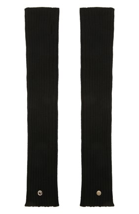 Женские шерстяные митенки RICK OWENS черного цвета по цене 19600 руб., арт. RP02A7488/M | Фото 2 Женские шерстяные митенки RICK OWENS черного цвета, арт. RP02A7488/M | Фото 2