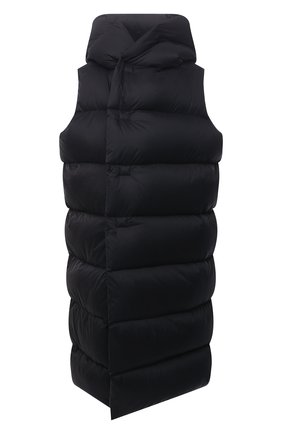 Женский пуховый жилет RICK OWENS черного цвета по цене 145000 руб., арт. RP02A7914/NZD3 | Фото 1 Женский пуховый жилет RICK OWENS черного цвета, арт. RP02A7914/NZD3 | Фото 1