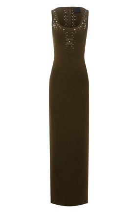 Женское платье из вискозы GIVENCHY зеленого цвета по цене 228500 руб., арт. BW21664Z9Z | Фото 1 Женское платье из вискозы GIVENCHY зеленого цвета, арт. BW21664Z9Z | Фото 1 (Женское Кросс-КТ: Платье-одежда, Сарафаны; Стили: Милитари; Материал внешний: Вискоза; Случай: Вечерний; Длина Ж (юбки, платья, шорты): Макси)