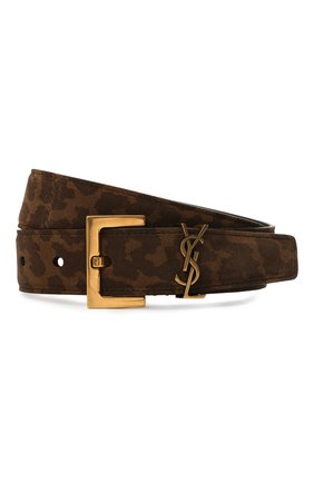 Женский кожаный ремень SAINT LAURENT коричневого цвета по цене 38950 руб., арт. 634437/2VJ0W | Фото 1 Женский кожаный ремень SAINT LAURENT коричневого цвета, арт. 634437/2VJ0W | Фото 1