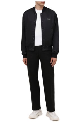 Мужской бомбер DOLCE & GABBANA черного цвета по цене 85500 руб., арт. G9VD2T/FUMNQ | Фото 2 Мужской бомбер DOLCE & GABBANA черного цвета, арт. G9VD2T/FUMNQ | Фото 2