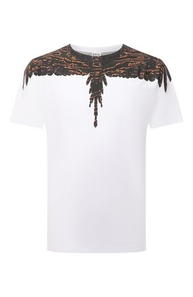 Мужская хлопковая футболка MARCELO BURLON белого цвета по цене 19250 руб., арт. CMAA018F21JER002 | Фото 1 Мужская хлопковая футболка MARCELO BURLON белого цвета, арт. CMAA018F21JER002 | Фото 1