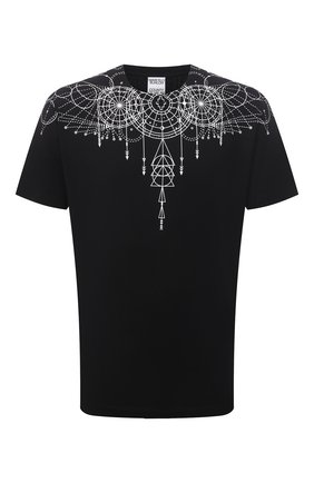 Мужская хлопковая футболка MARCELO BURLON черного цвета по цене 19250 руб., арт. CMAA018F21JER006 | Фото 1 Мужская хлопковая футболка MARCELO BURLON черного цвета, арт. CMAA018F21JER006 | Фото 1