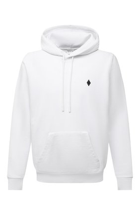 Мужской хлопковое худи MARCELO BURLON белого цвета по цене 41100 руб., арт. CMBB007F21FLE006 | Фото 1 Мужской хлопковое худи MARCELO BURLON белого цвета, арт. CMBB007F21FLE006 | Фото 1 (Длина (для топов): Стандартные; Материал внешний: Хлопок; Рукава: Длинные; Мужское Кросс-КТ: Худи-одежда; Стили: Спорт-шик; Принт: С принтом)