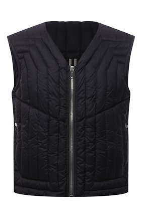 Мужской пуховый жилет RICK OWENS черного цвета по цене 95250 руб., арт. RU02A5740/NZD1 | Фото 1 Мужской пуховый жилет RICK OWENS черного цвета, арт. RU02A5740/NZD1 | Фото 1