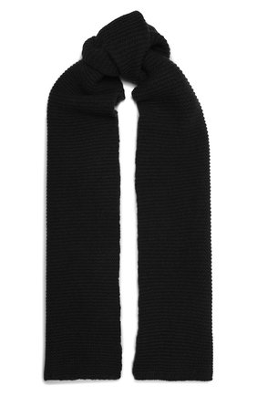 Мужской шарф из кашемира и шерсти RICK OWENS черного цвета по цене 32650 руб., арт. RU02A5479/WSBR | Фото 1 Мужской шарф из кашемира и шерсти RICK OWENS черного цвета, арт. RU02A5479/WSBR | Фото 1