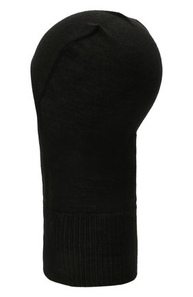 Мужская кашемировая балаклава RICK OWENS черного цвета по цене 33950 руб., арт. RU02A5478/WS | Фото 2 Мужская кашемировая балаклава RICK OWENS черного цвета, арт. RU02A5478/WS | Фото 2
