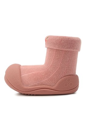 Детского домашние туфли ATTIPAS розового цвета, арт. A19TBO | Фото 2 (Материал внешний: Текстиль; Кросс-КТ: Домашняя обувь)