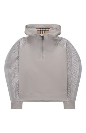 Детский хлопковый анорак BURBERRY светло-серого цвета по цене 26600 руб., арт. 8040830 | Фото 1 Детский хлопковый анорак BURBERRY светло-серого цвета, арт. 8040830 | Фото 1