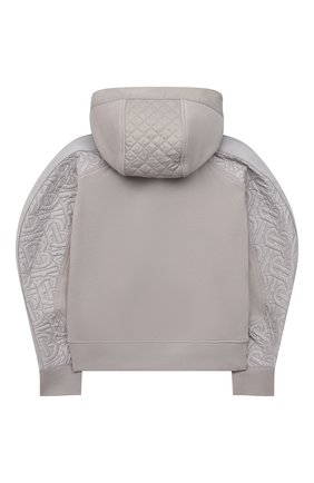 Детский хлопковый анорак BURBERRY светло-серого цвета по цене 26600 руб., арт. 8040830 | Фото 2 Детский хлопковый анорак BURBERRY светло-серого цвета, арт. 8040830 | Фото 2