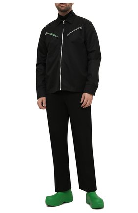 Мужские резиновые сапоги puddle BOTTEGA VENETA зеленого цвета по цене 42350 руб., арт. 640043/V00P0 | Фото 2 Мужские резиновые сапоги puddle BOTTEGA VENETA зеленого цвета, арт. 640043/V00P0 | Фото 2