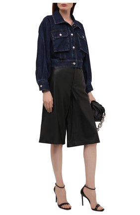 Женская джинсовая куртка DOLCE & GABBANA темно-синего цвета по цене 66200 руб., арт. F9J02D/G901E | Фото 2 Женская джинсовая куртка DOLCE & GABBANA темно-синего цвета, арт. F9J02D/G901E | Фото 2 (Материал внешний: Хлопок; Длина (верхняя одежда): Короткие; Рукава: Длинные; Стили: Гламурный; Кросс-КТ: Деним, Куртка)